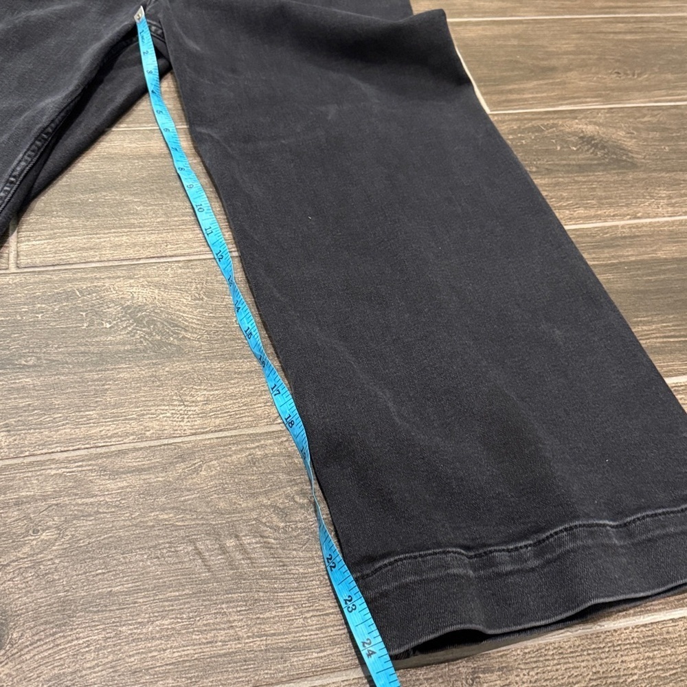 Anthropologie Pilcro The Skipper High Rise Cropped Vintage Black Denim Jeans - Picture 12 of 16